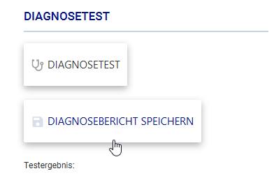 Diagnosebericht speichern